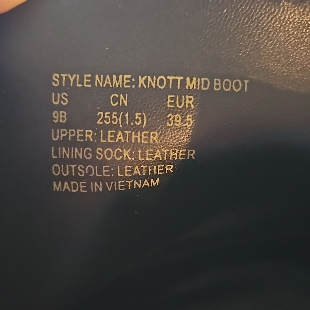 Tan Kate Spade Knott Mid Boot - 9 - Picture 5 of 7